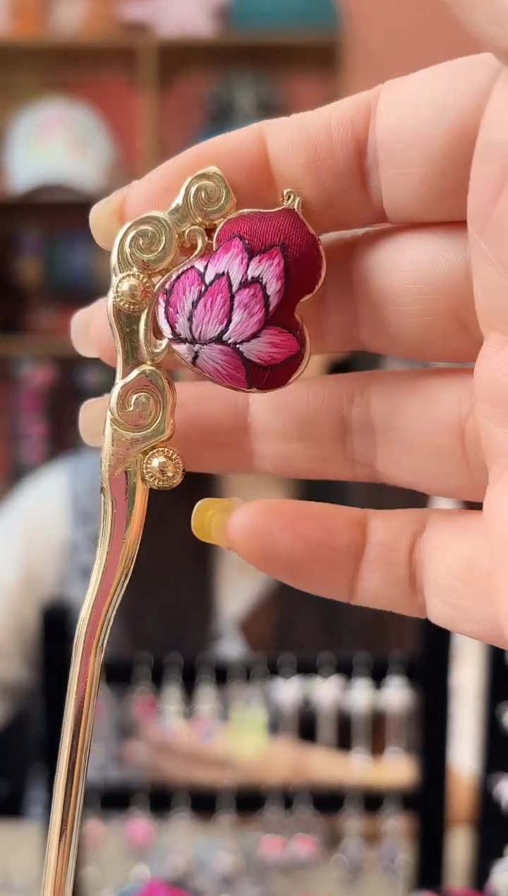 织绣艺枝独绣老绣饰品87