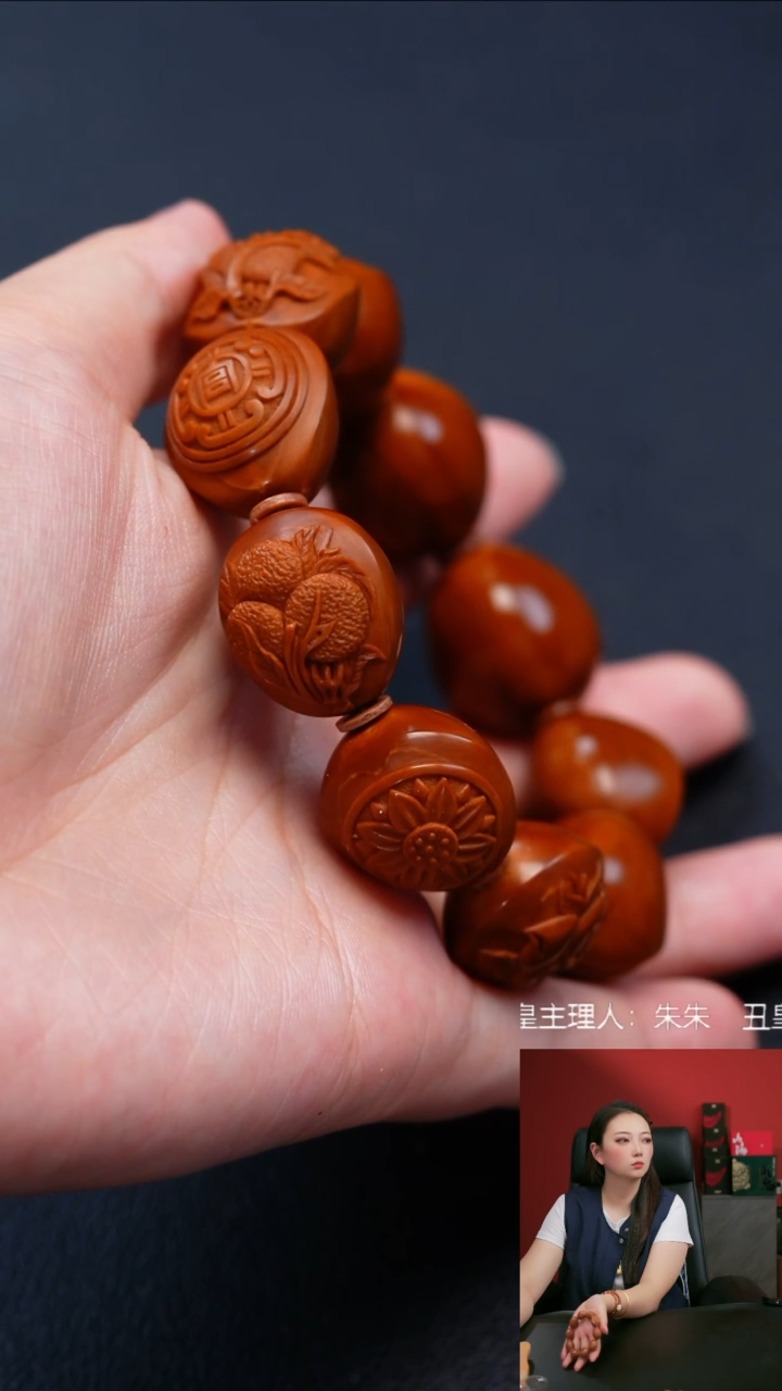 手串/手链橄榄核浮雕吉祥瓦当手串