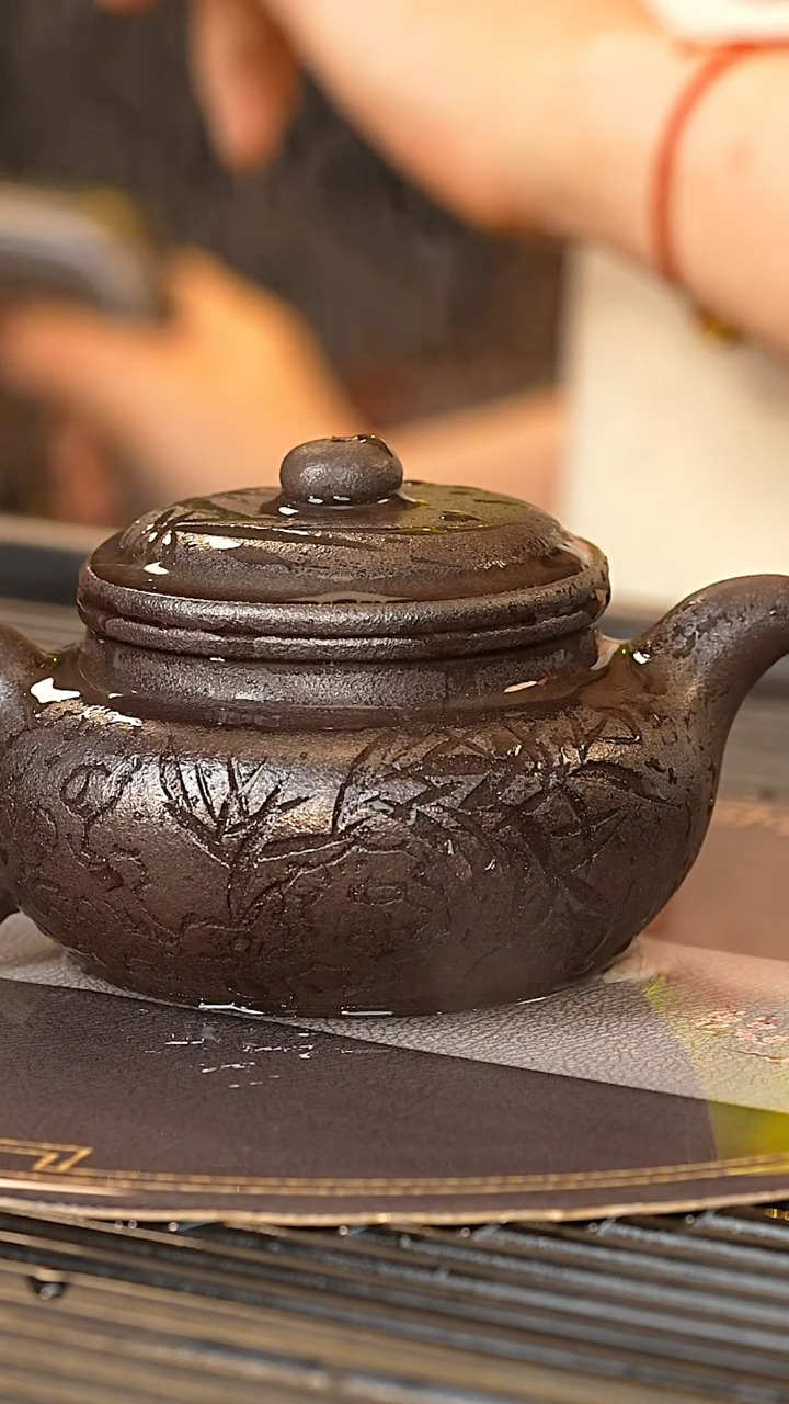 【闪购商品】紫砂茶壶LBS 暖玉黑曜砂 仿古