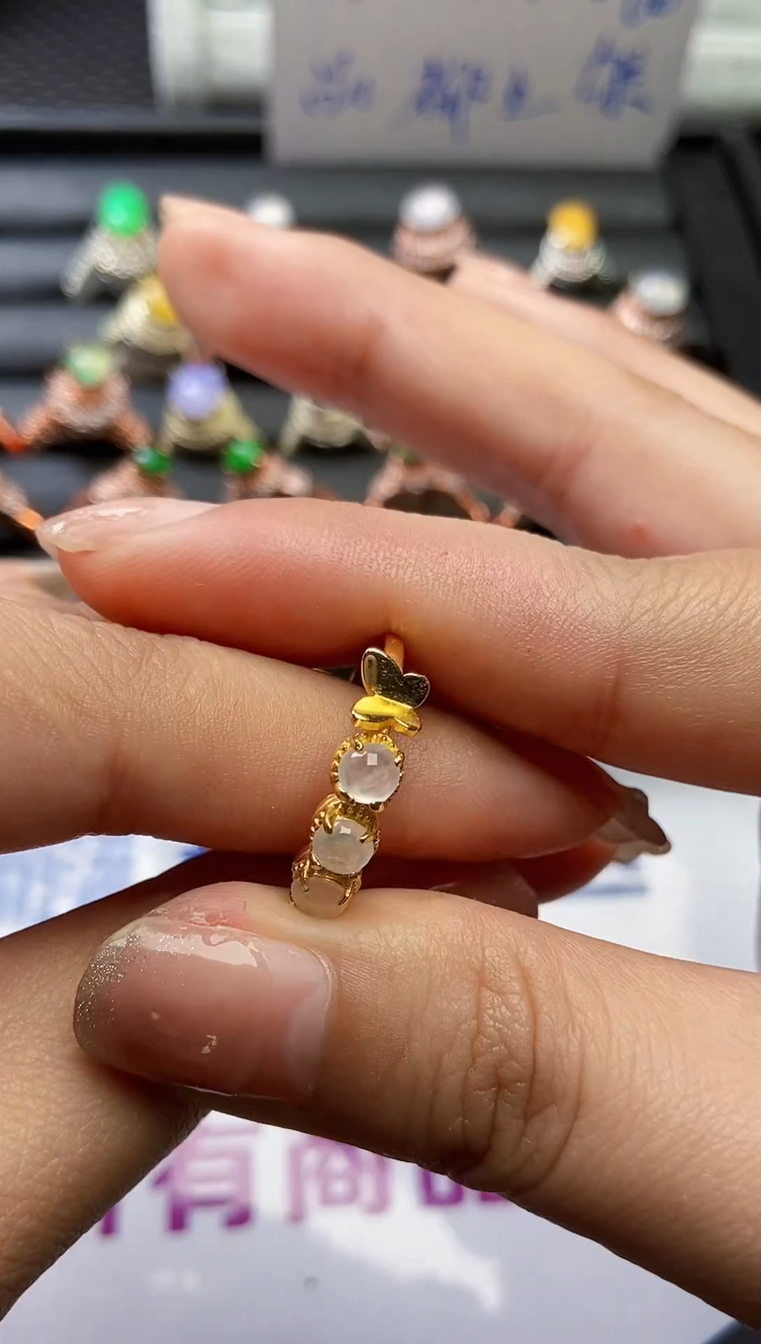 【闪购商品】翡翠戒指银S925镶嵌0000