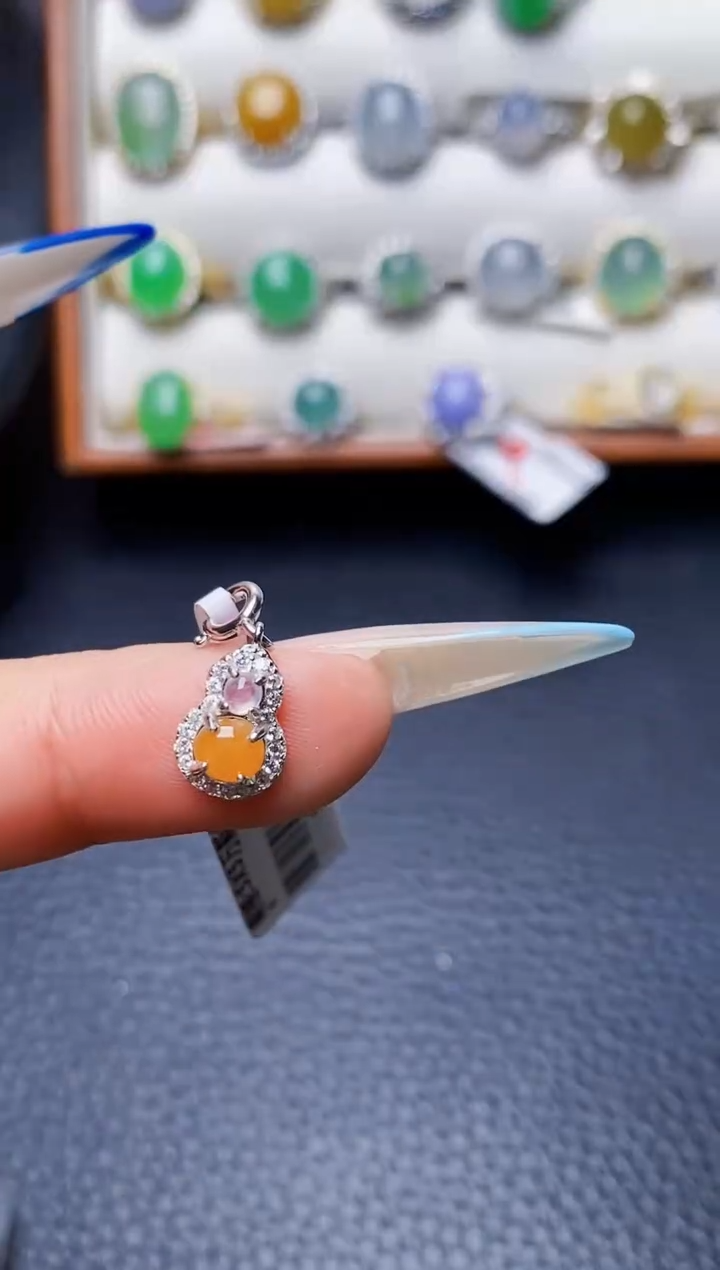 银S925镶嵌戒指翡翠4383