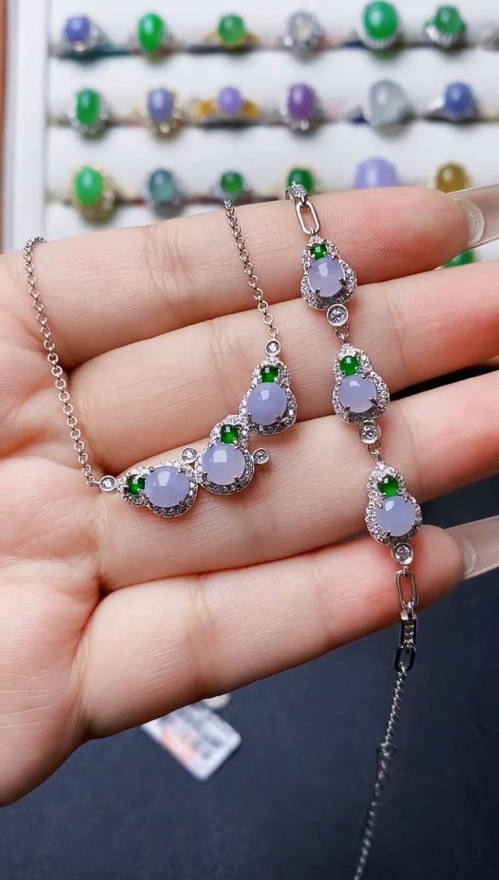 银S925镶嵌戒指翡翠0177