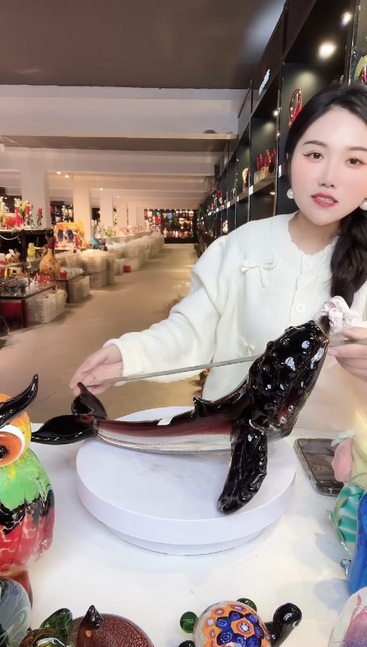 【闪购商品】茶盏琉璃摆件家居摆件