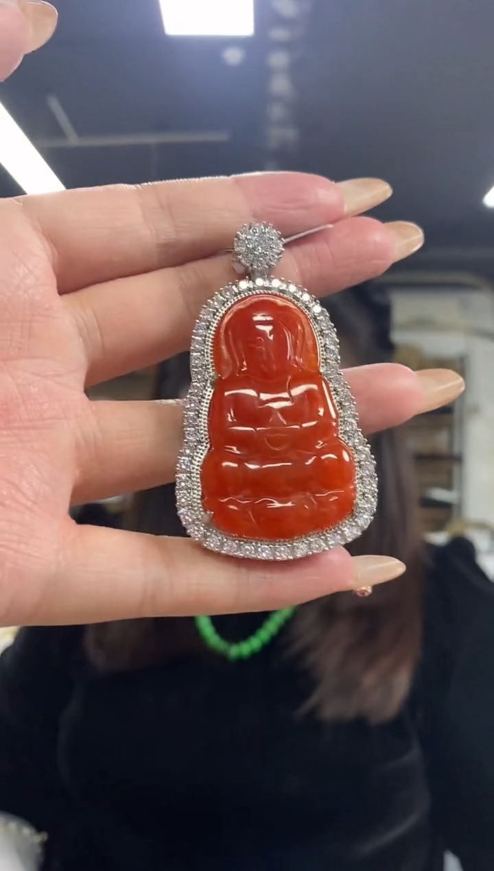 【闪购商品】翡翠吊坠(不含链)未镶嵌多样性发其一颜色微差