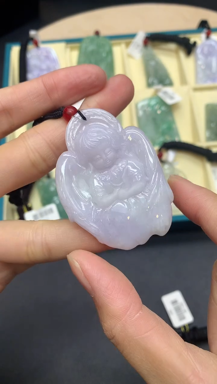 【闪购商品】定制翡翠未镶嵌天使【无服务费】