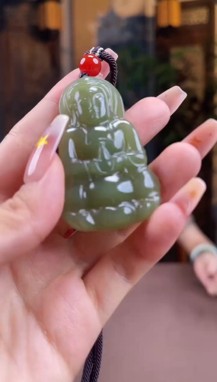 和田玉未镶嵌颈饰S461