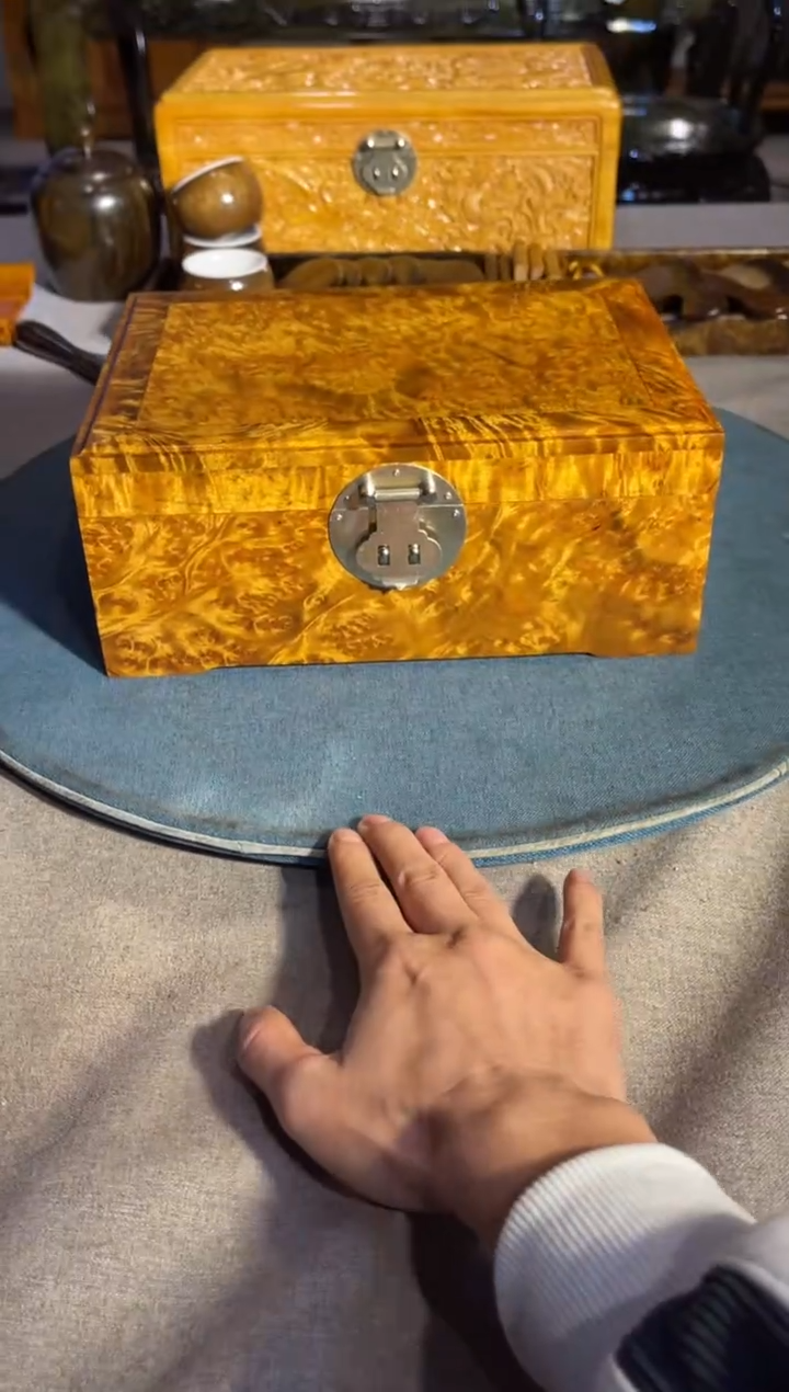 乌木类成套家具瘤疤首饰盒 11