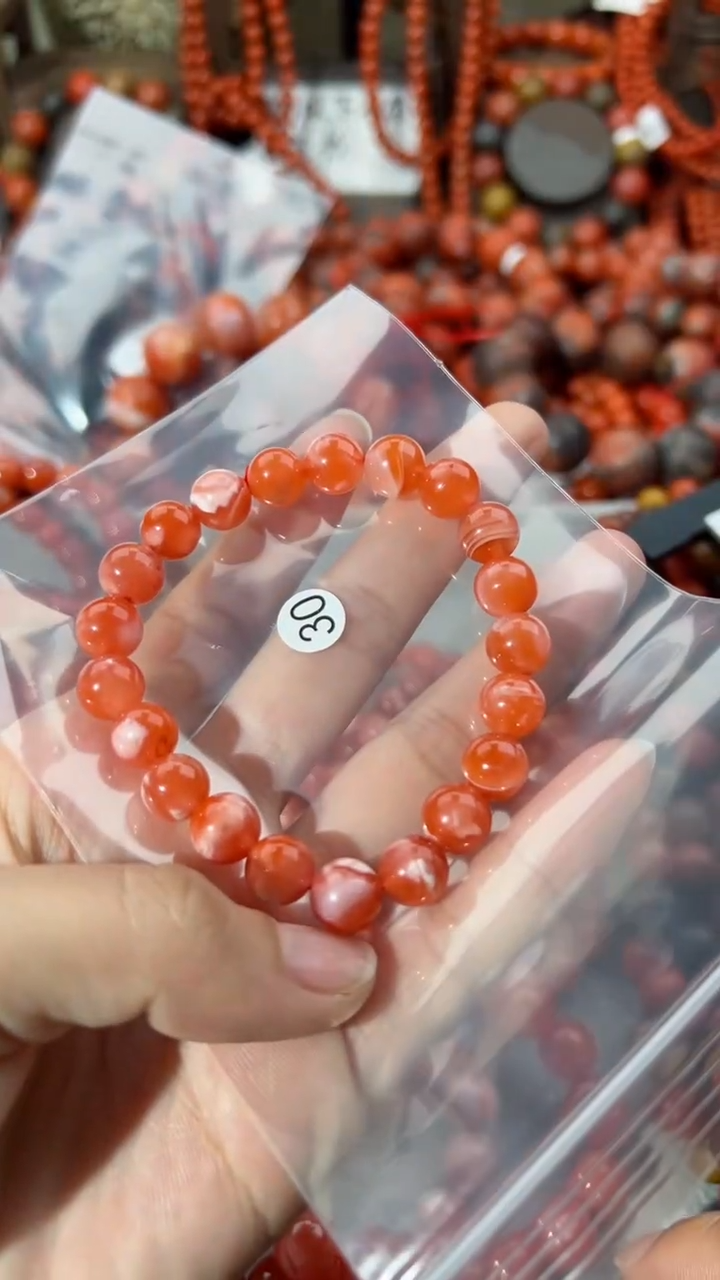 【闪购商品】南红玛瑙未镶嵌手串9