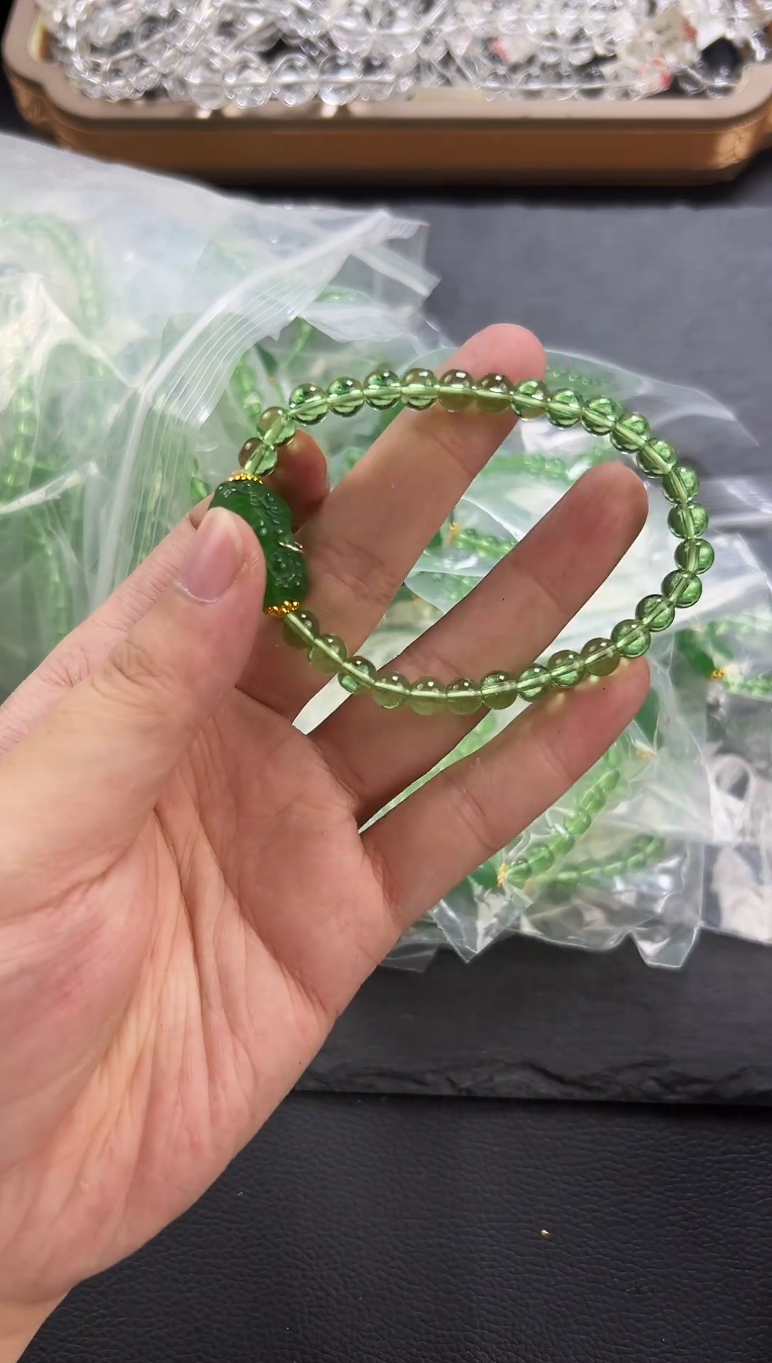 手链未镶嵌橄榄石橄榄石手串