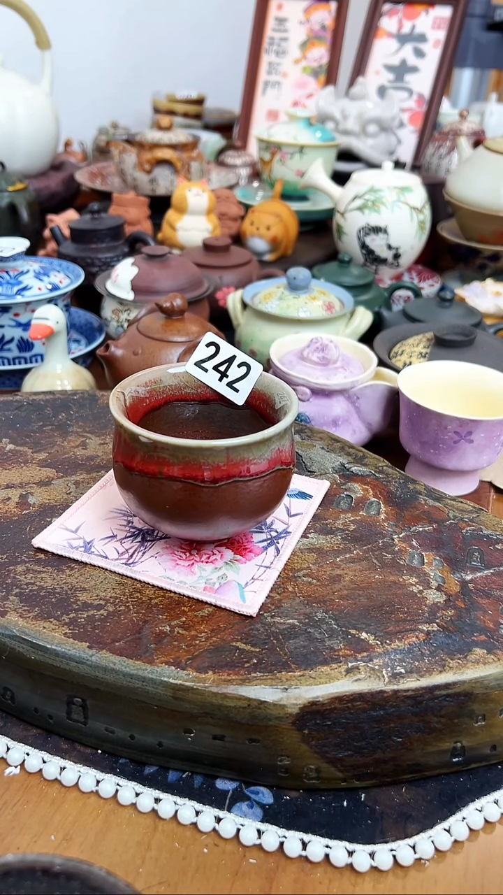 【 茶瓷物语】柴烧杯242