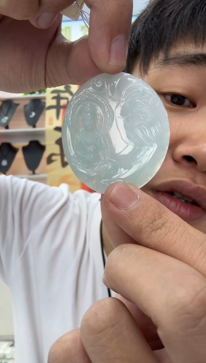 【闪购商品】翡翠颈饰未镶嵌天然翡翠A货孤品一件