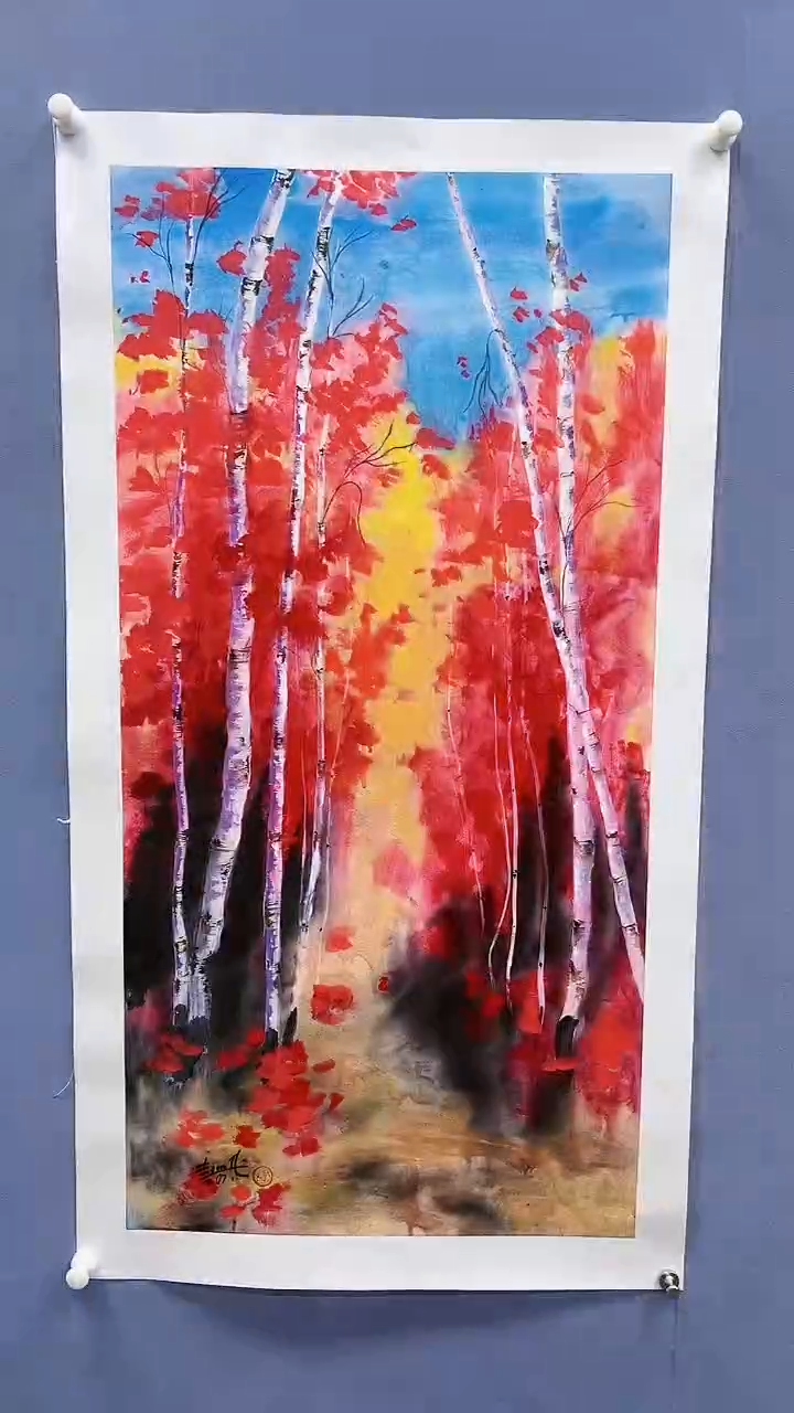 【闪购商品】绘画赵燮绘画4.5平尺抽象山水