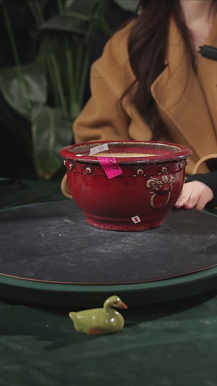 【石湾花盆】7寸弧腹兰盆017 打磨