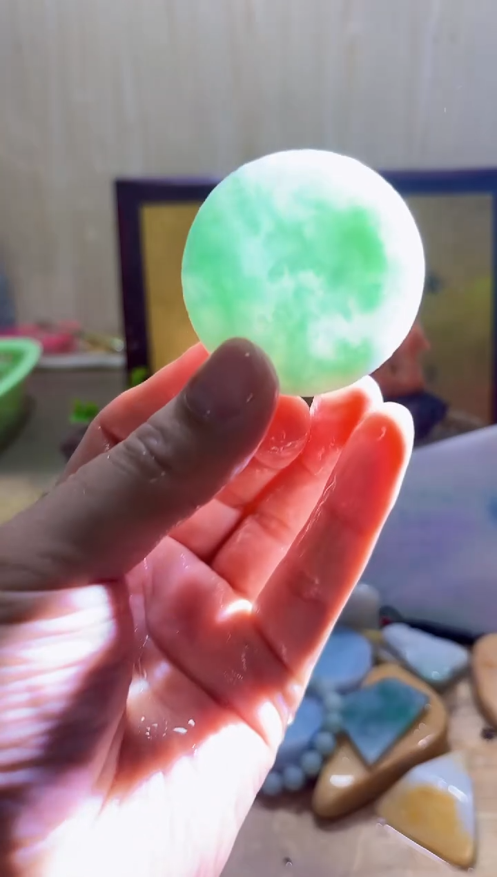 未镶嵌挂件翡翠A货常星3678