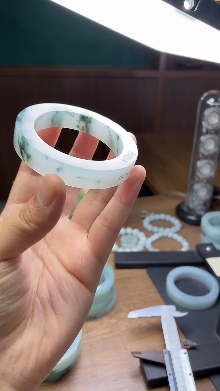 未镶嵌手镯定制翡翠奥****麻定制