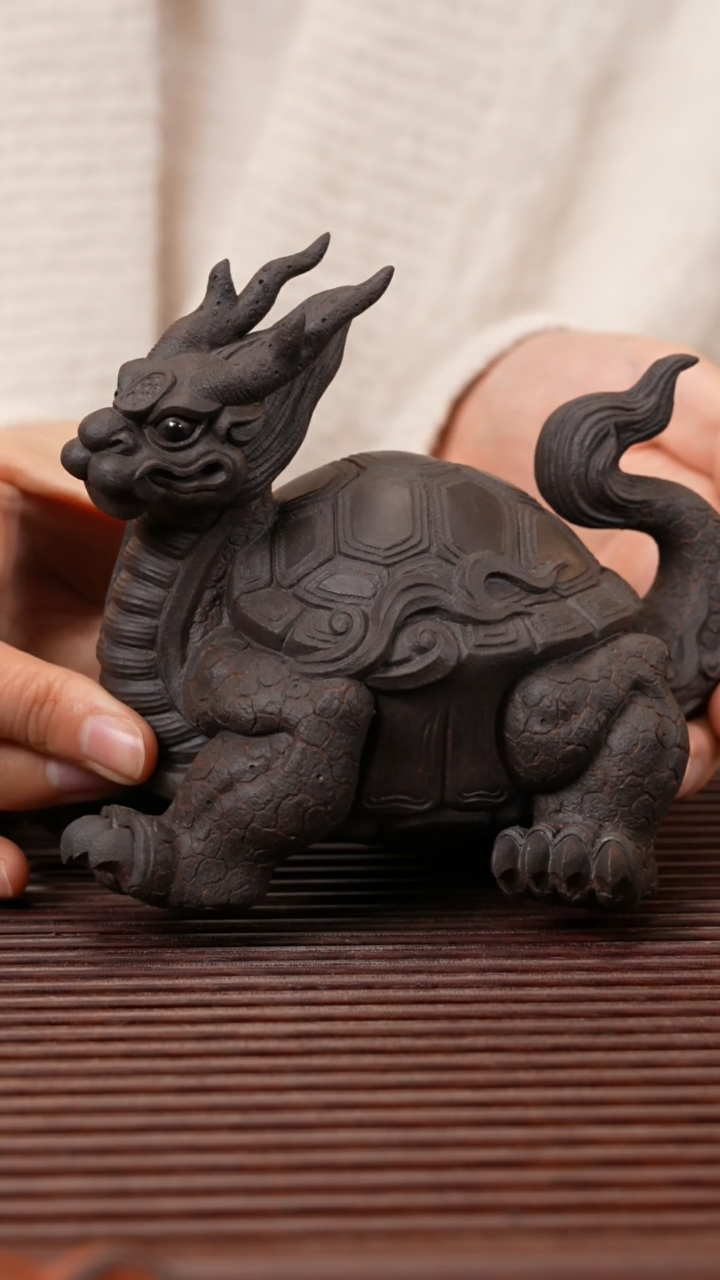 【闪购商品】紫砂茶宠精工龙龟