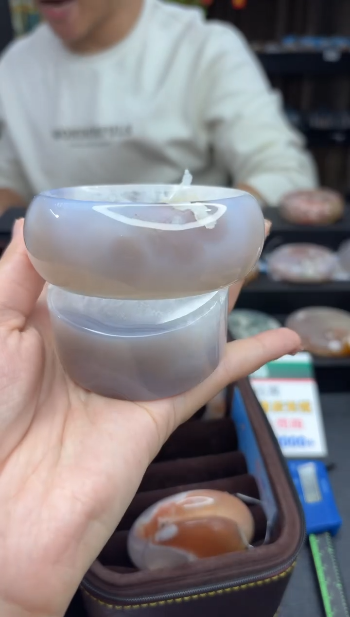 【闪购商品】石英质玉手镯未镶嵌616（63圈赠送镯心）
