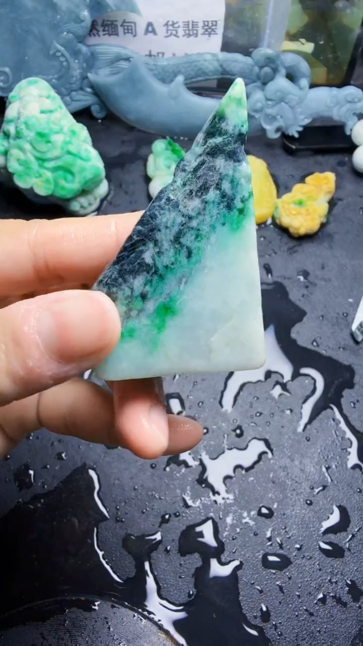 未镶嵌挂件翡翠天然翡翠158