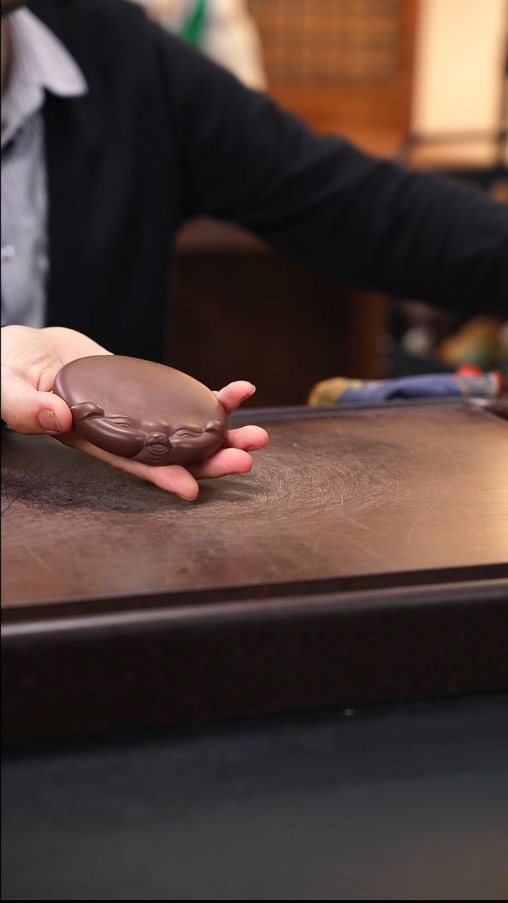 紫砂茶宠紫砂扁猪