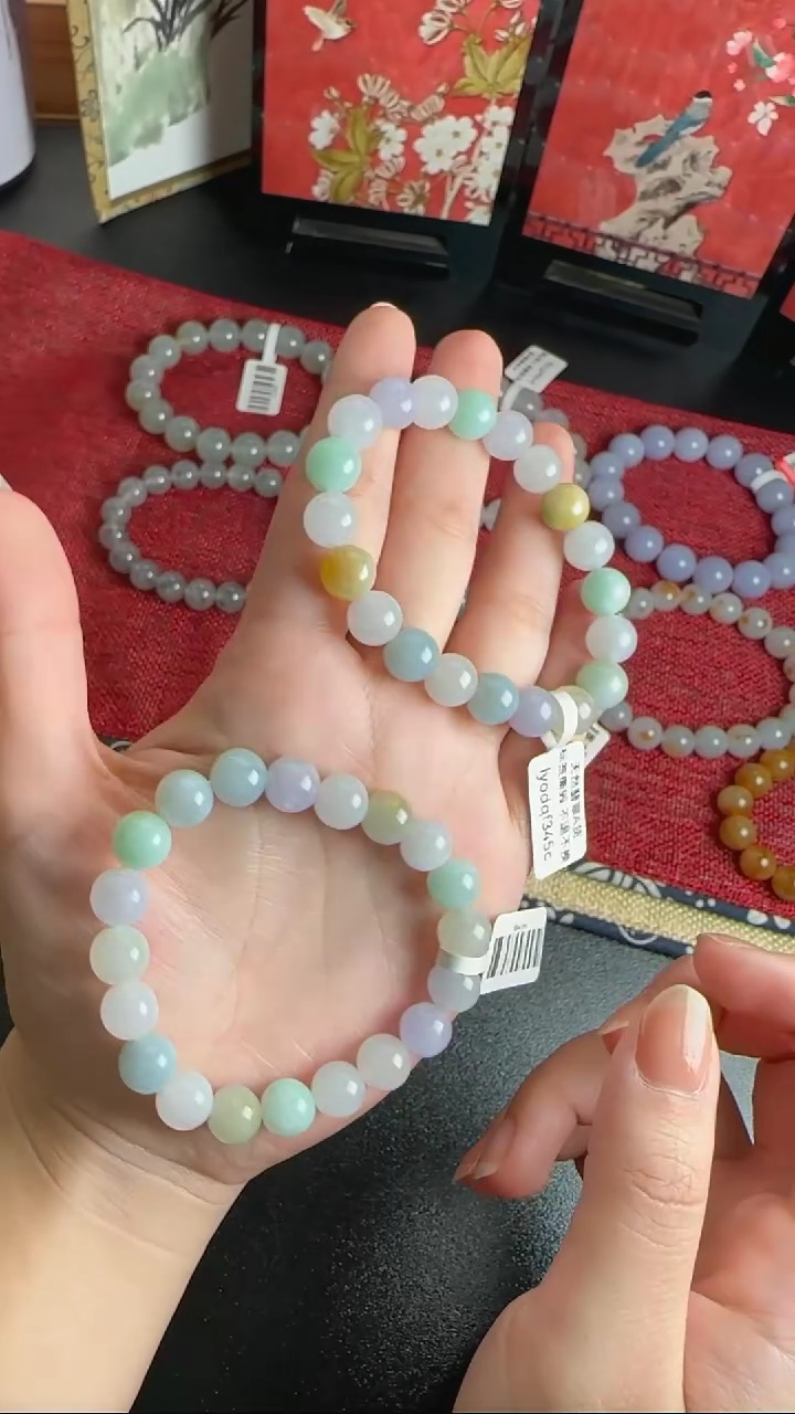 【闪购商品】翡翠手串未镶嵌WY0113058多样性发一