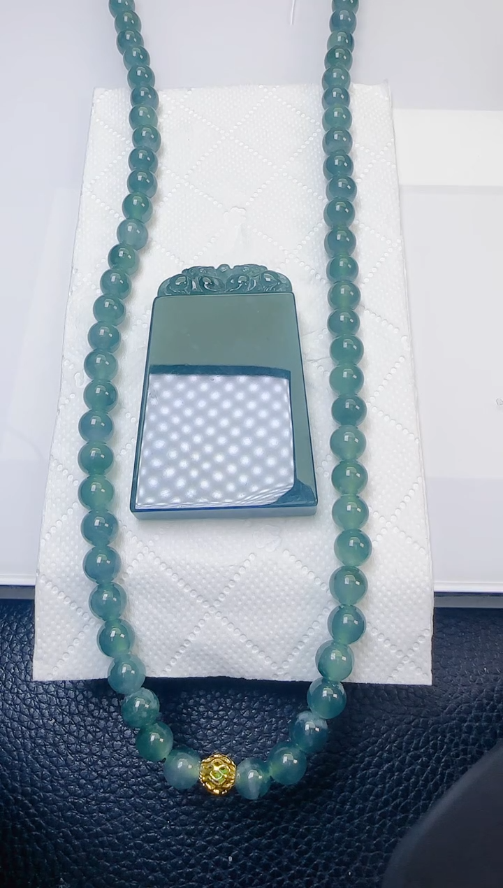 颈饰未镶嵌翡翠天然A货翡翠  多样性随机发其一