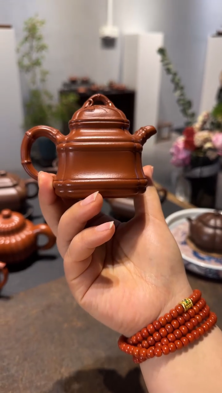 【闪购商品】紫砂茶壶四方竹鼎