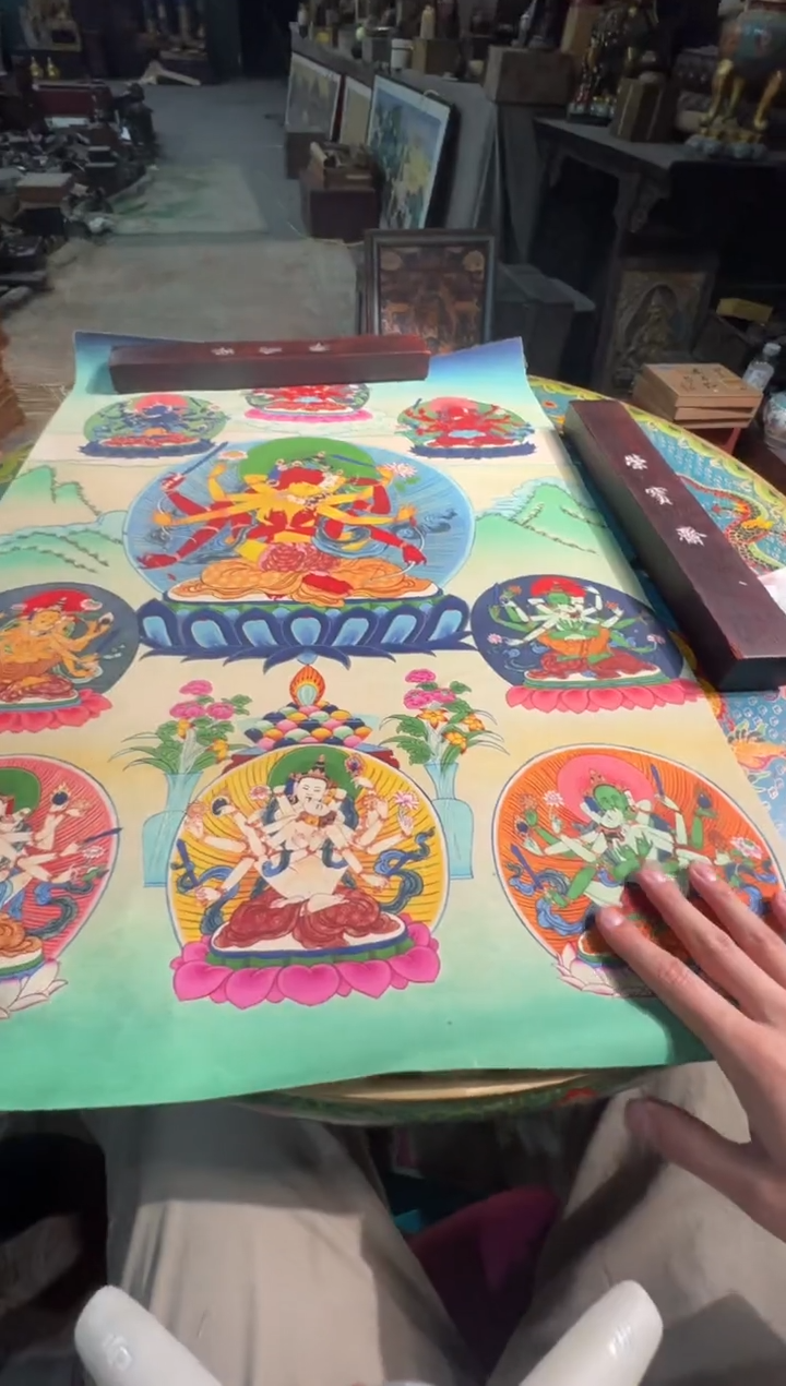 卷轴画卷轴画奥奥的唐卡