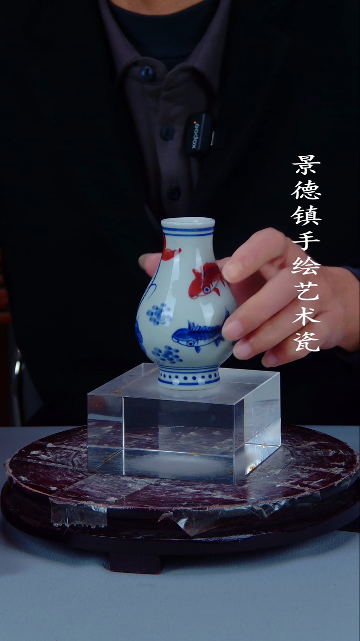 摆件陶瓷景德镇手工手绘陶瓷摆件9