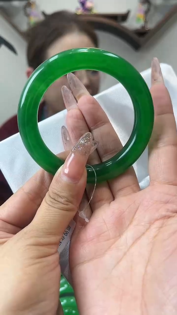 【闪购商品】砖雕闪44 圈口57.4 独货手镯