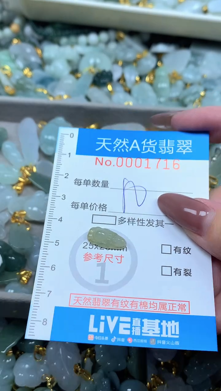 颈饰未镶嵌翡翠苦**可净货挂件-1716