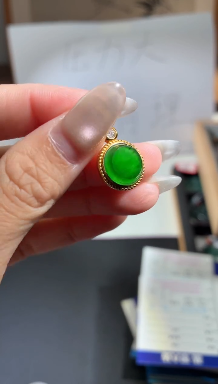 吊坠(不含链)未镶嵌翡翠无事牌