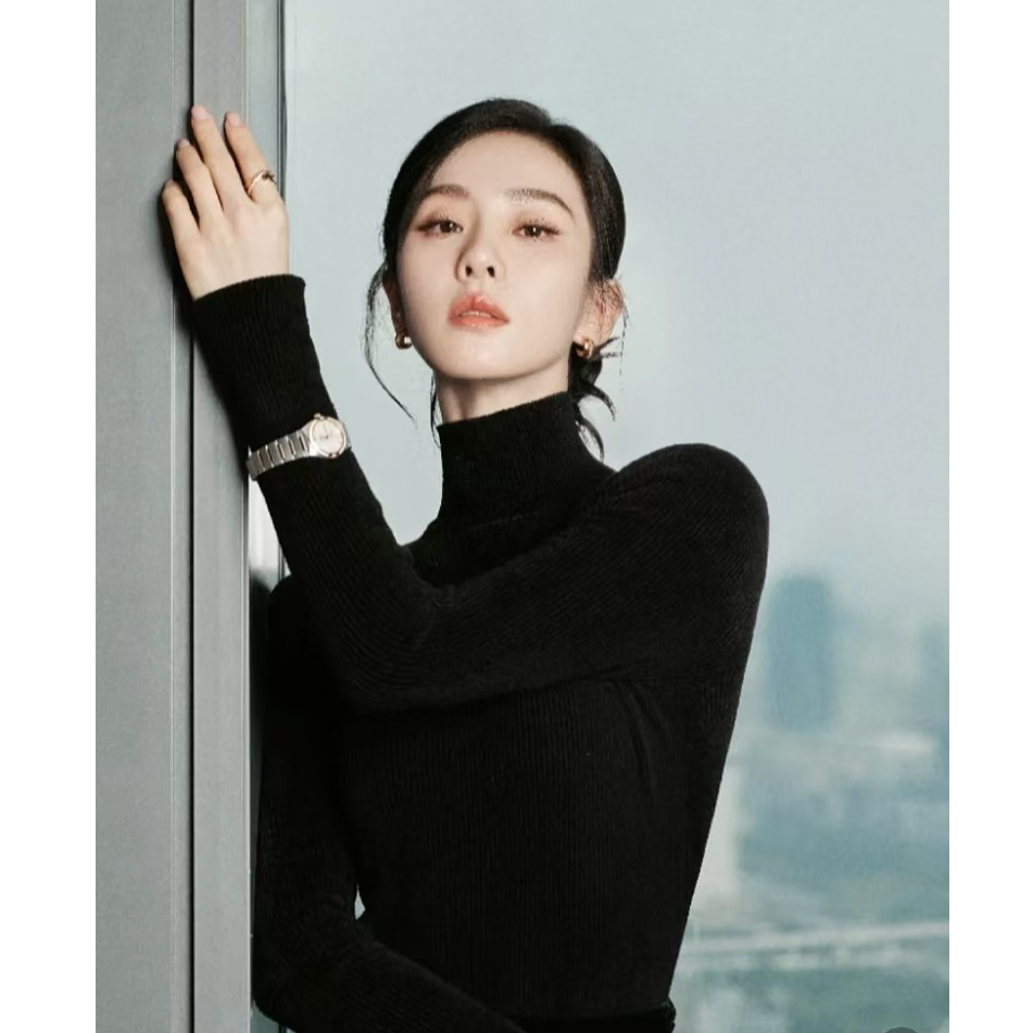 「刘诗诗同款」德国进口扬子纱 纯羊毛秋冬显瘦打底高领针织衫W2891