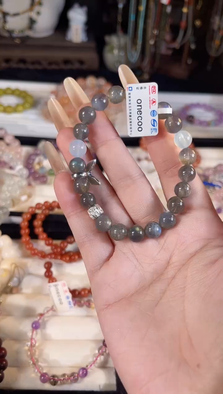 【闪购商品】拉长石手链银S925镶嵌多样性发货其一