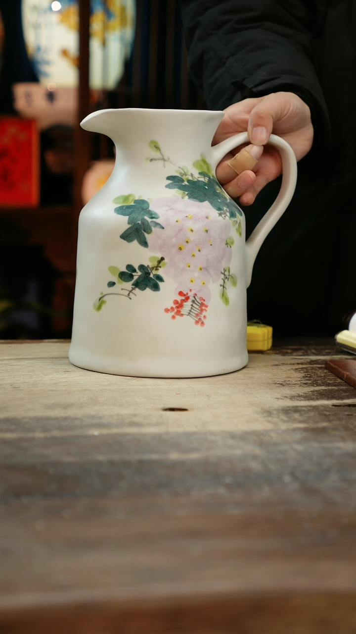 【闪购商品】瓷片景德镇纯手工釉下彩精品花瓶