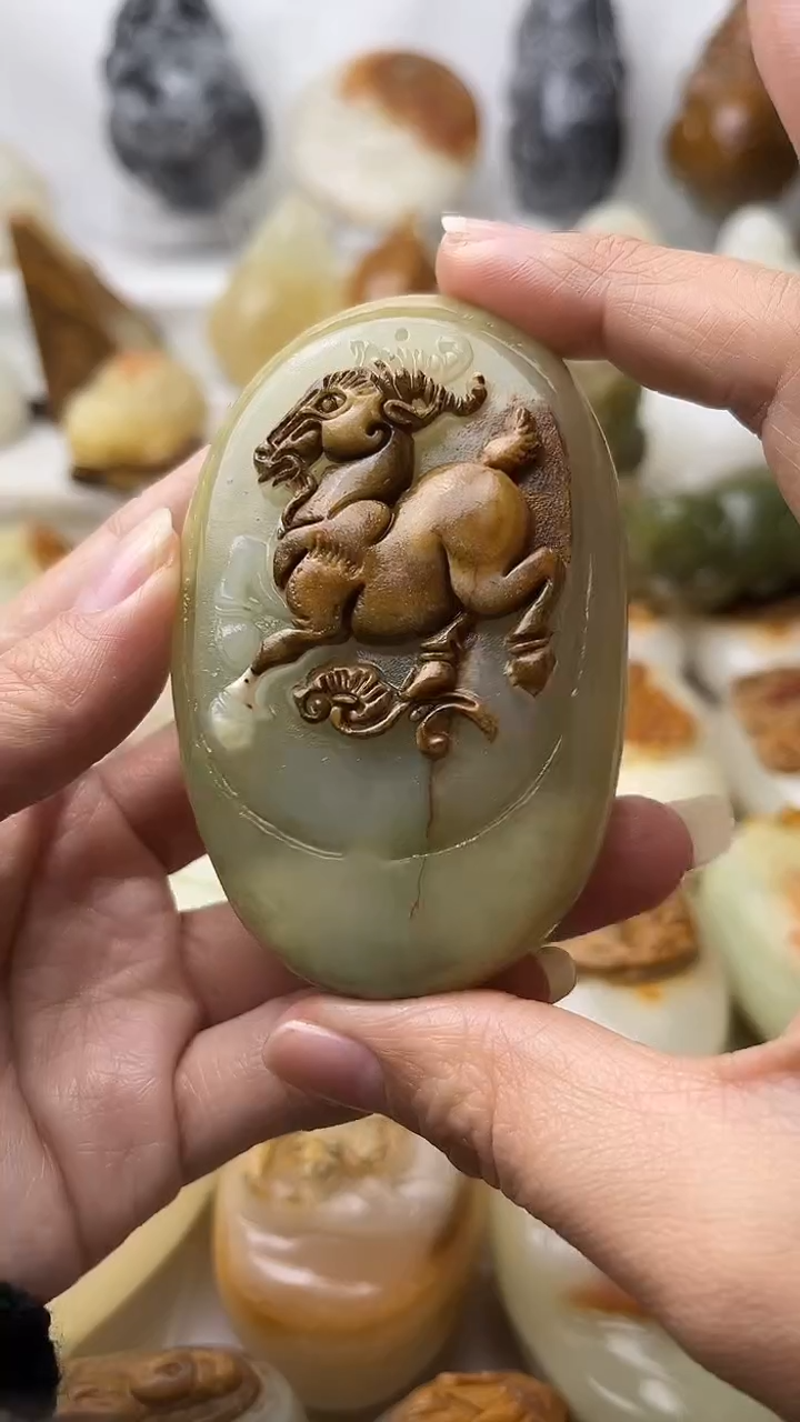 石材古青石棉纹正常不退换羊