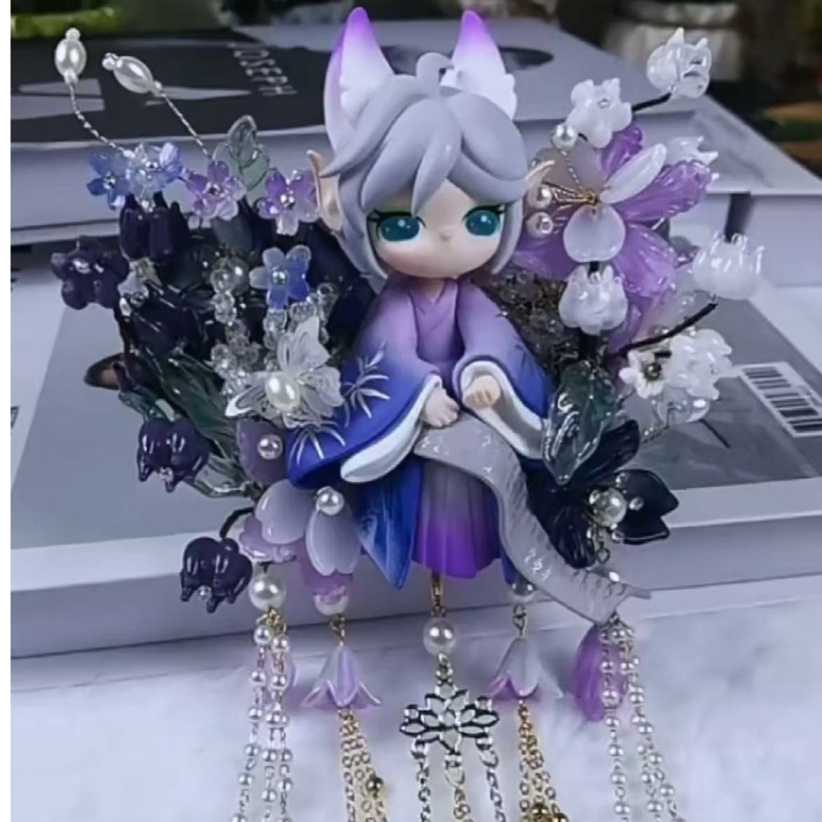 重工簪花滴胶手机背夹、锆石背夹