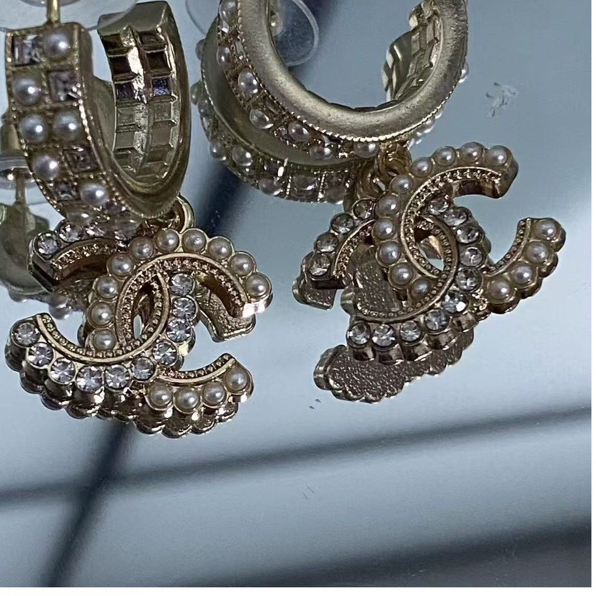 95新 Chanel/香奈儿 零件改款/乱乱子中古/耳钉/82993不支持鉴定