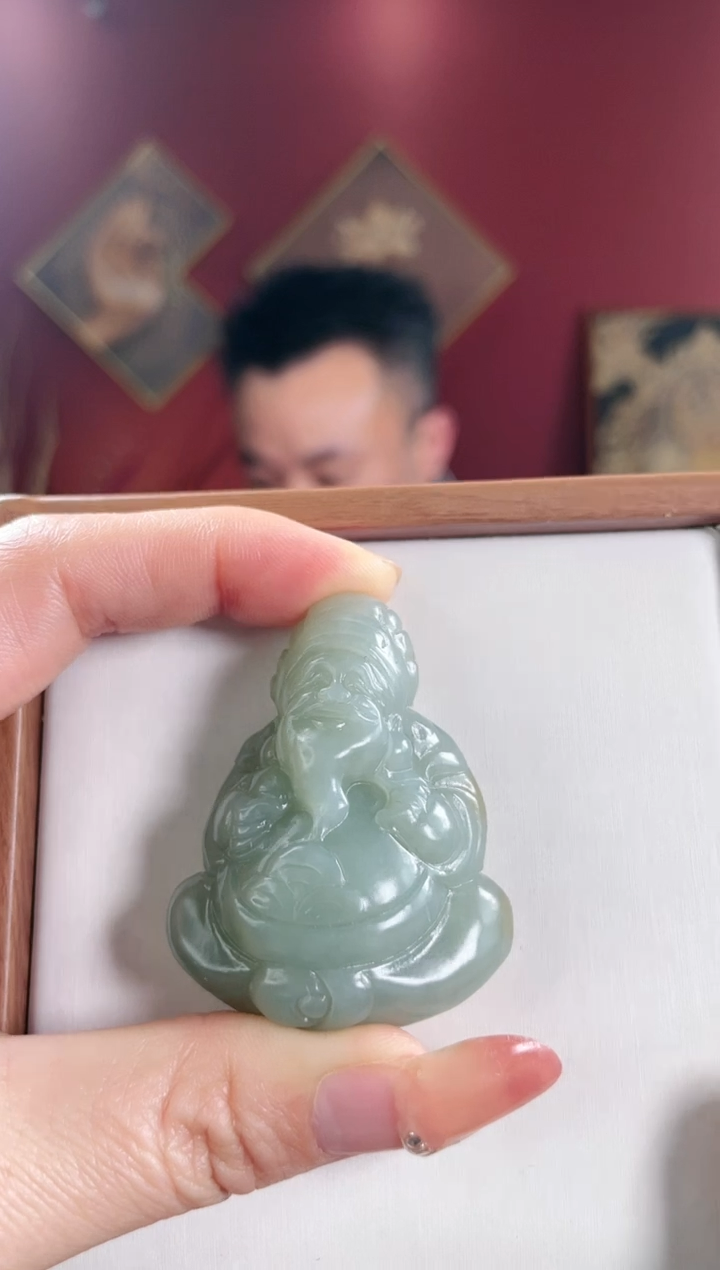 【闪购商品】和田玉把件未镶嵌财神