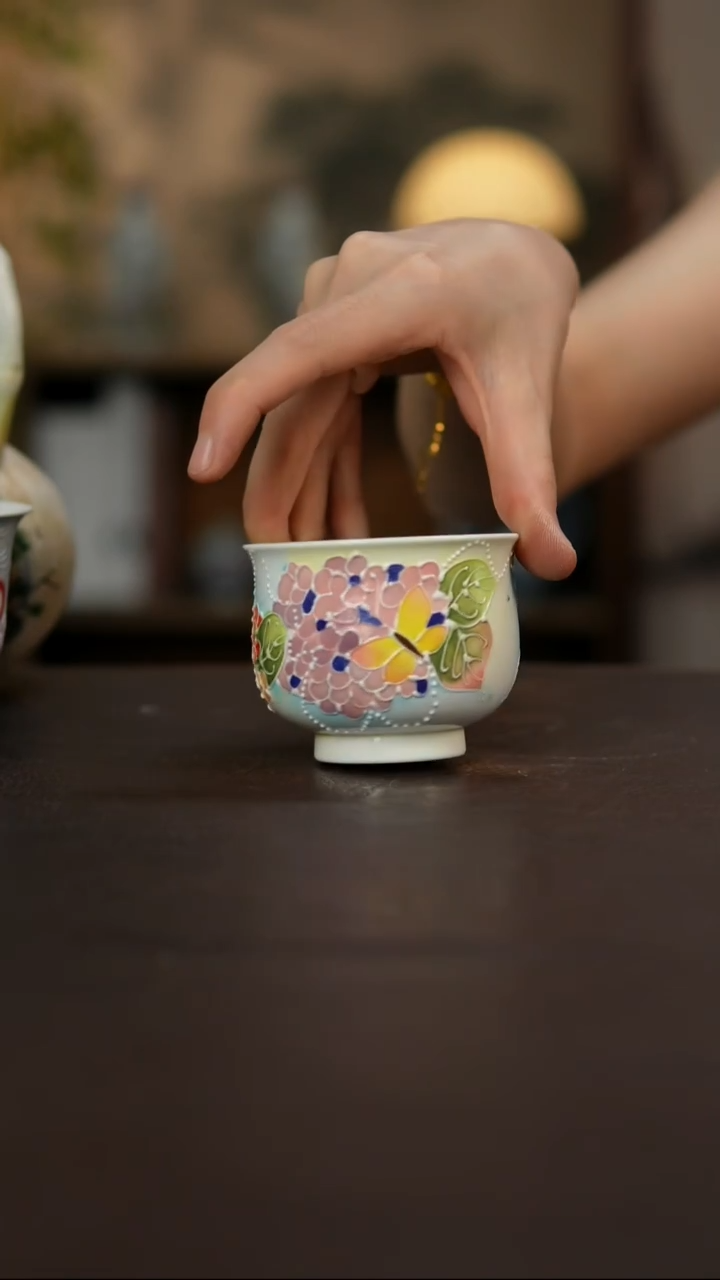 杯景德镇陶瓷杯碗柴烧多人