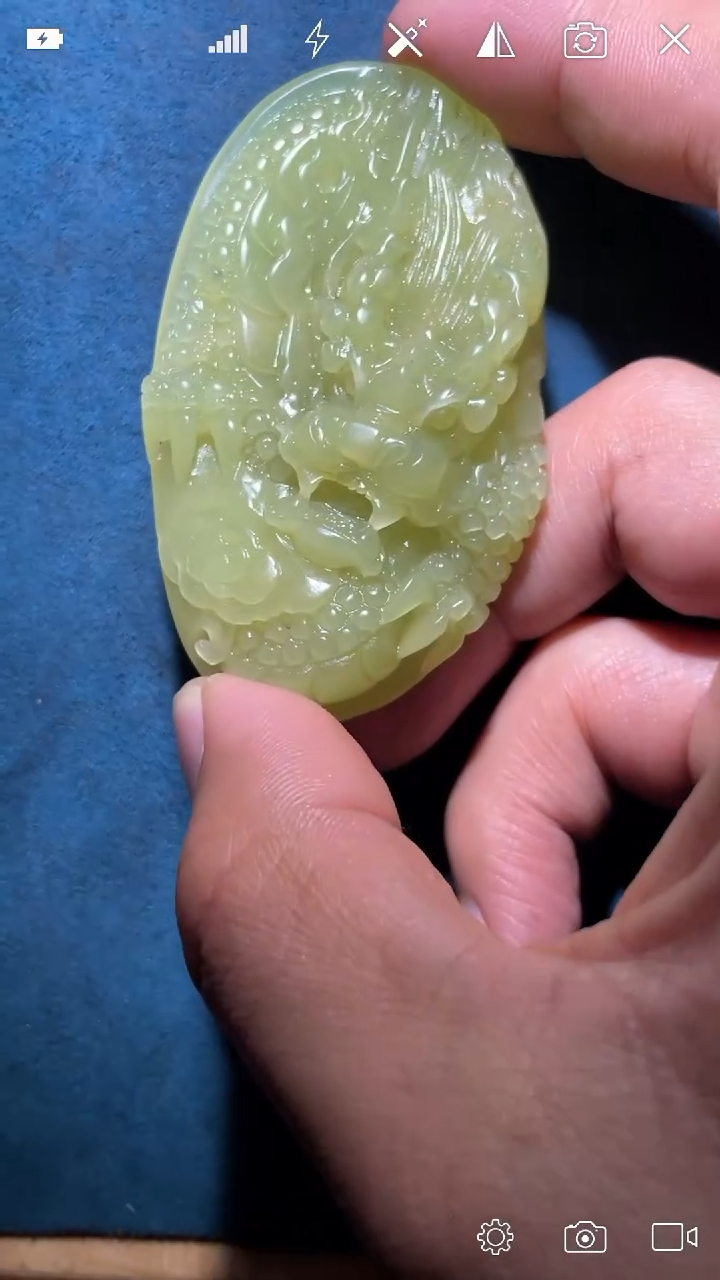 未镶嵌和田玉挂件PA  大龙吊坠