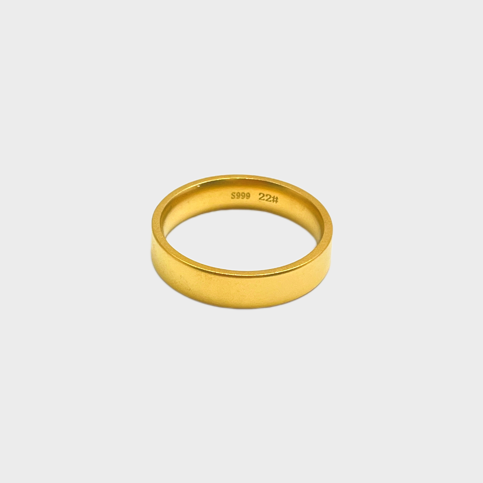 足银戒指 +镀金【传承戒指】时尚七夕情人节礼物简约磨砂经典送女友