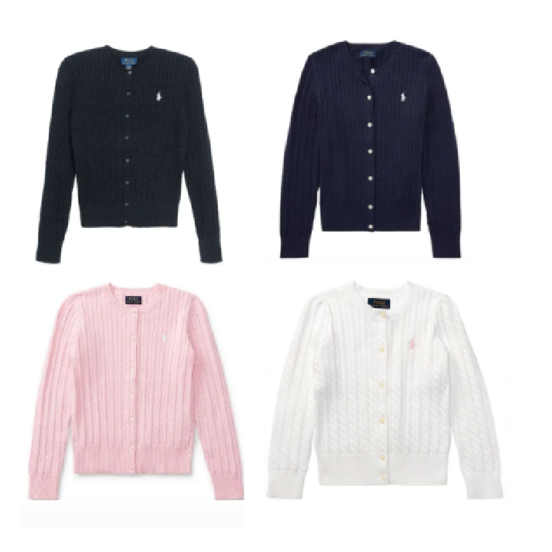 Ralph Lauren/拉夫劳伦【一林】赵露思同款纯色Logo刺绣圆领针织衫