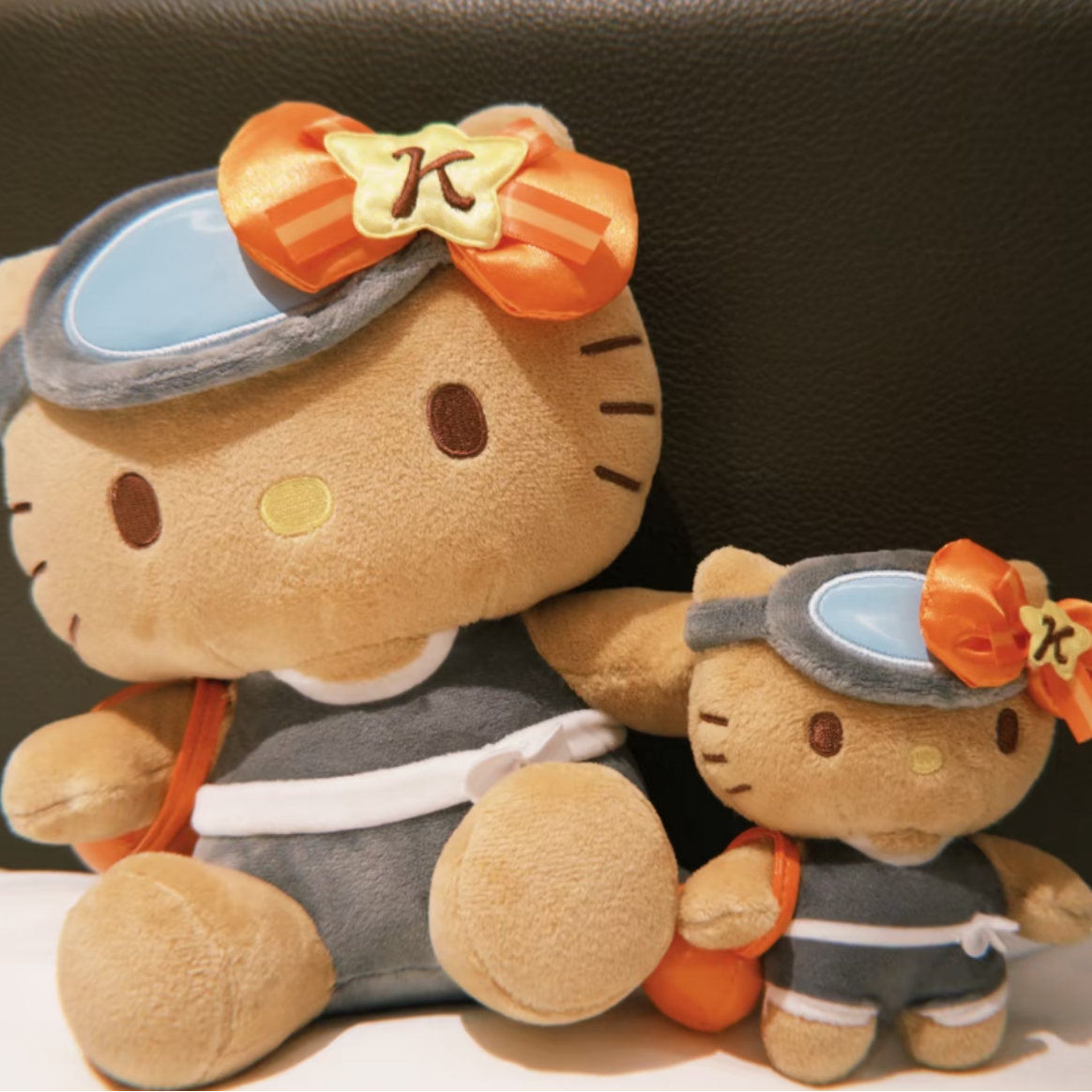 【济州岛限定】Hello Kitty 海女 橘色手提包 钥匙扣 公仔 玩偶