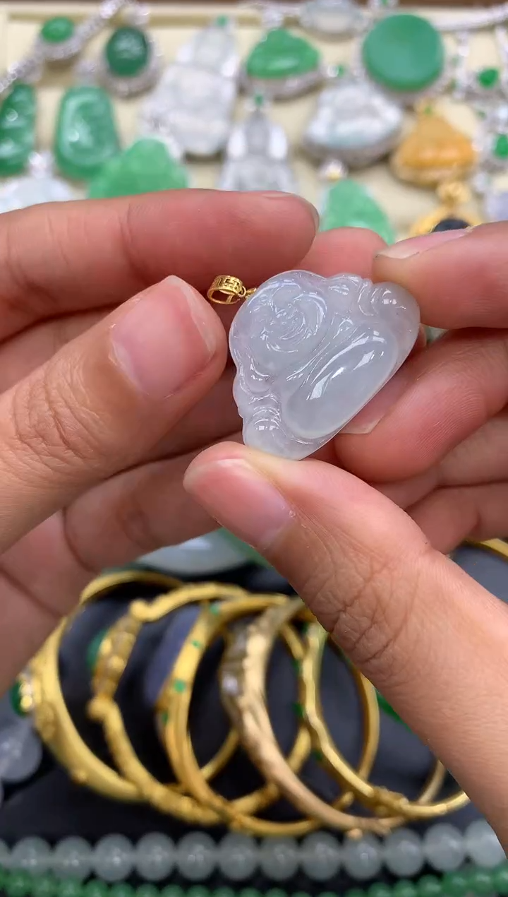 【闪购商品】翡翠颈饰18K金镶嵌161-中国好珍宝