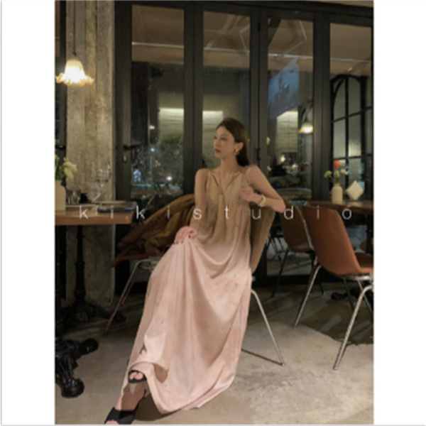 ELEVEN《星海假日》气质做旧绑带度假裙