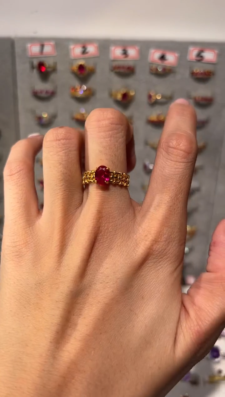 【闪购商品】红宝石戒指银S925镶嵌20.3.20