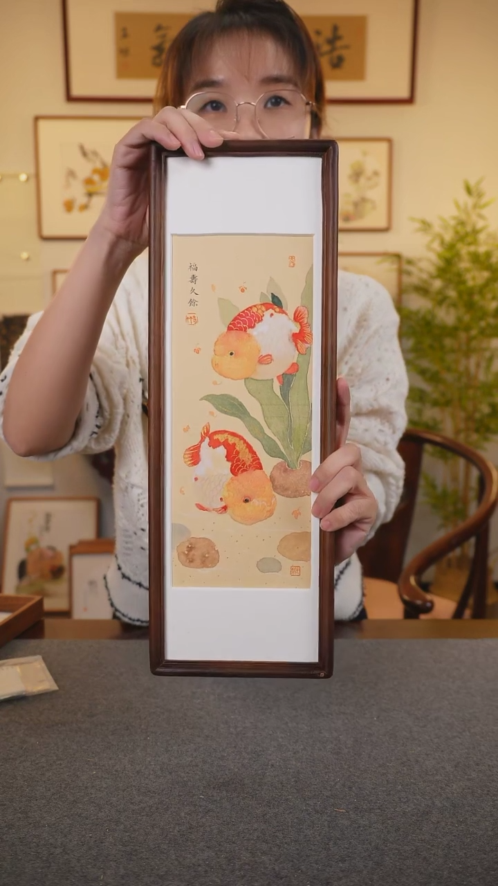 横款鹿鸣现代美术馆-岳倚竹老师作品