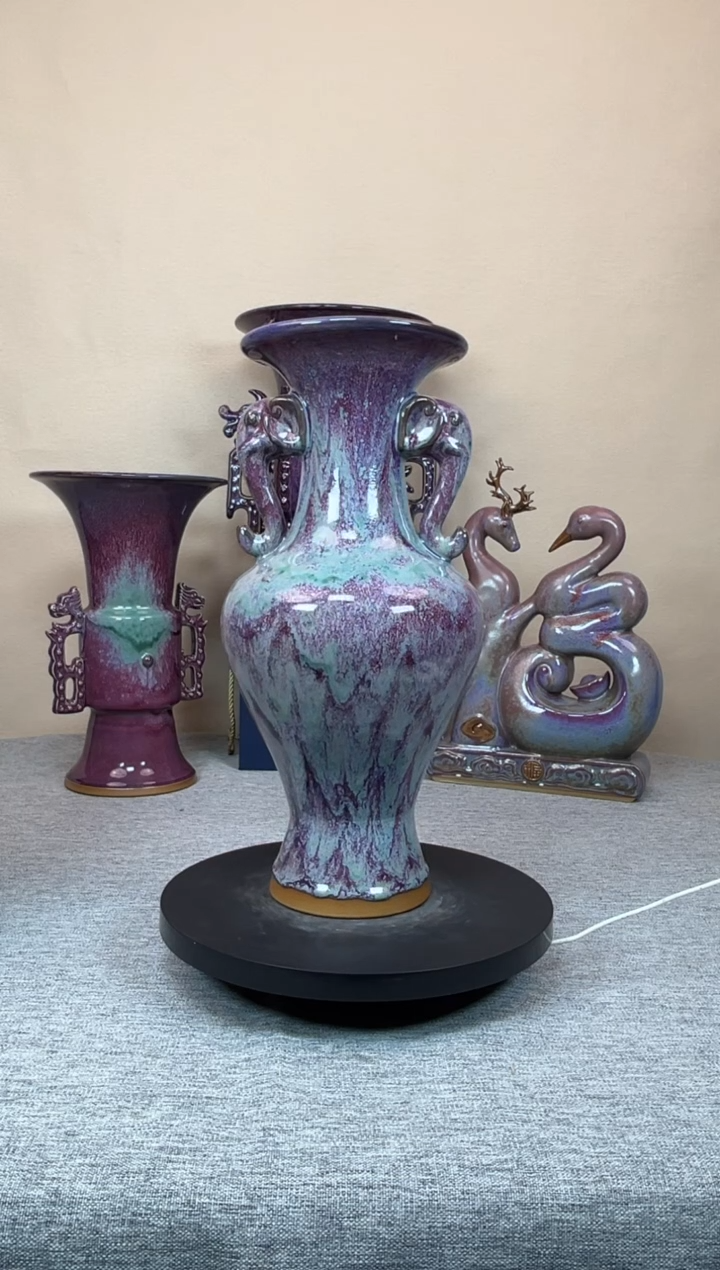 摆件陶神垕钧瓷收藏工艺品