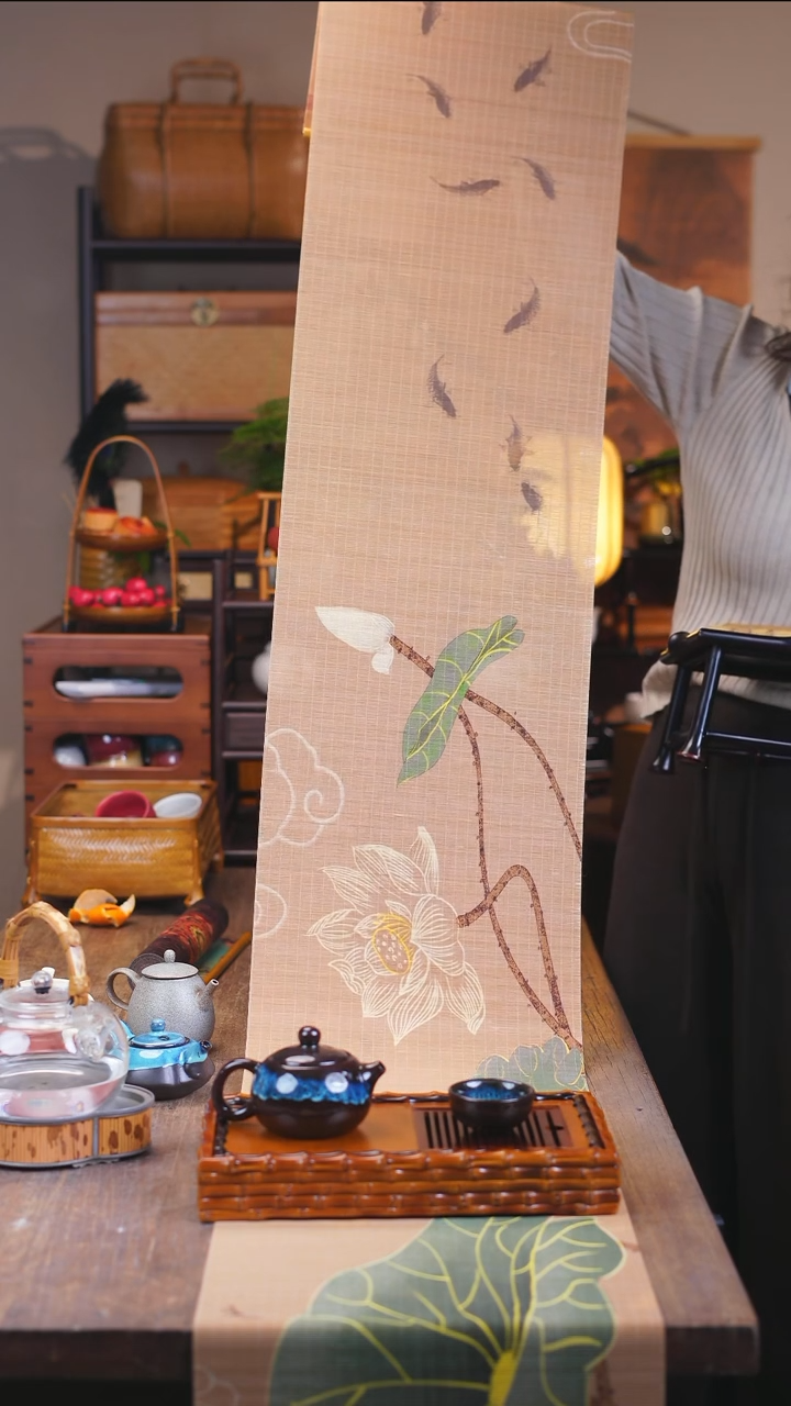 若***?1.5米*30cm双面疏枝玉华茶席