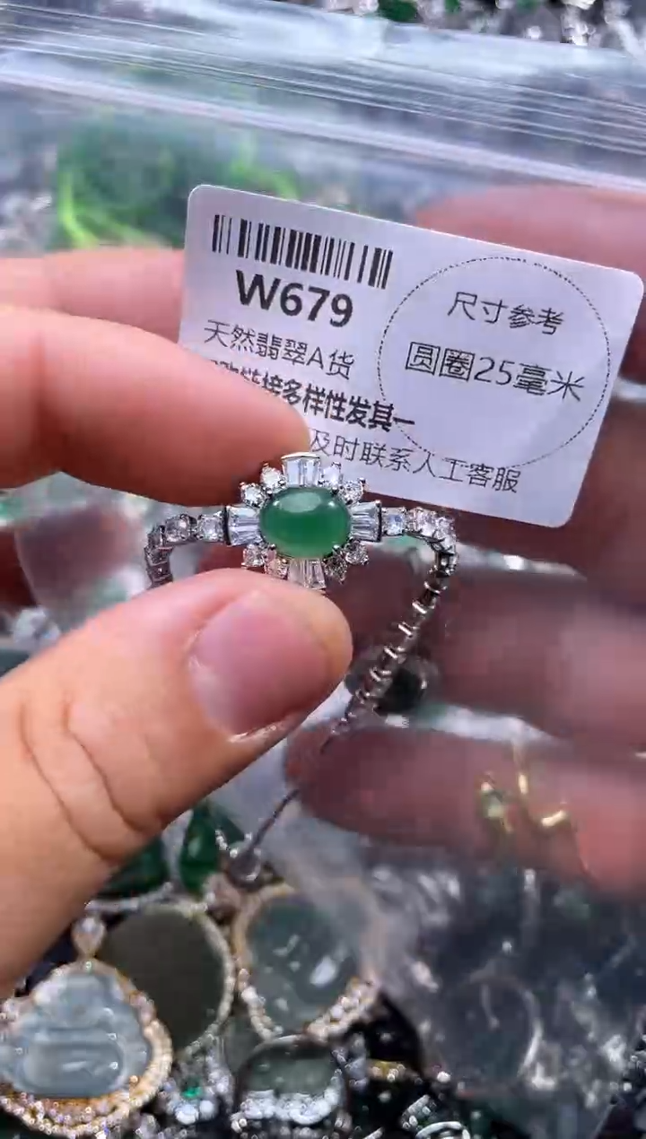 【闪购商品】翡翠颈饰未镶嵌W679手链